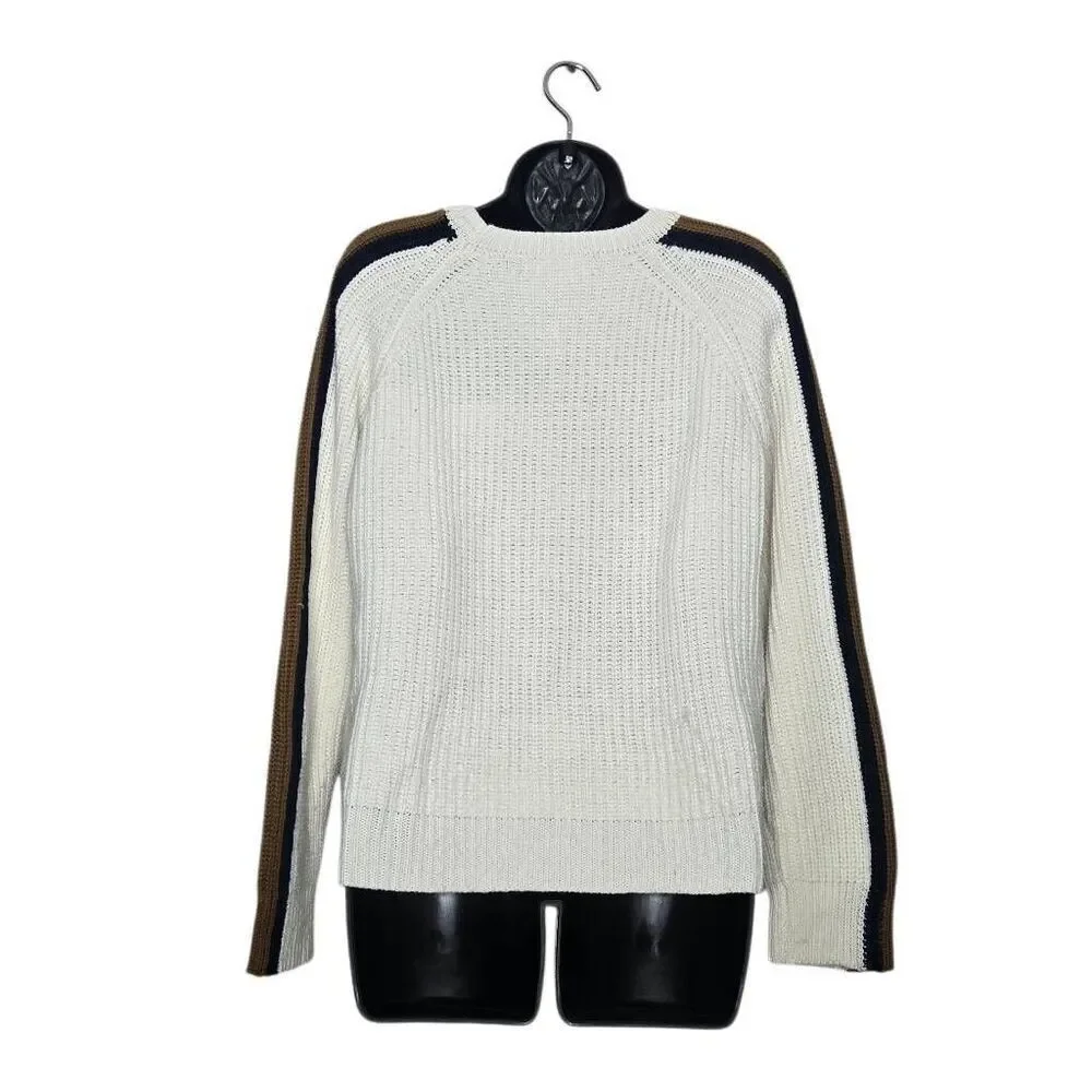 Sanctuary Knit Sweater Size Medium Striped Sleeves Cozy Fall